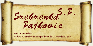 Srebrenka Pajković vizit kartica